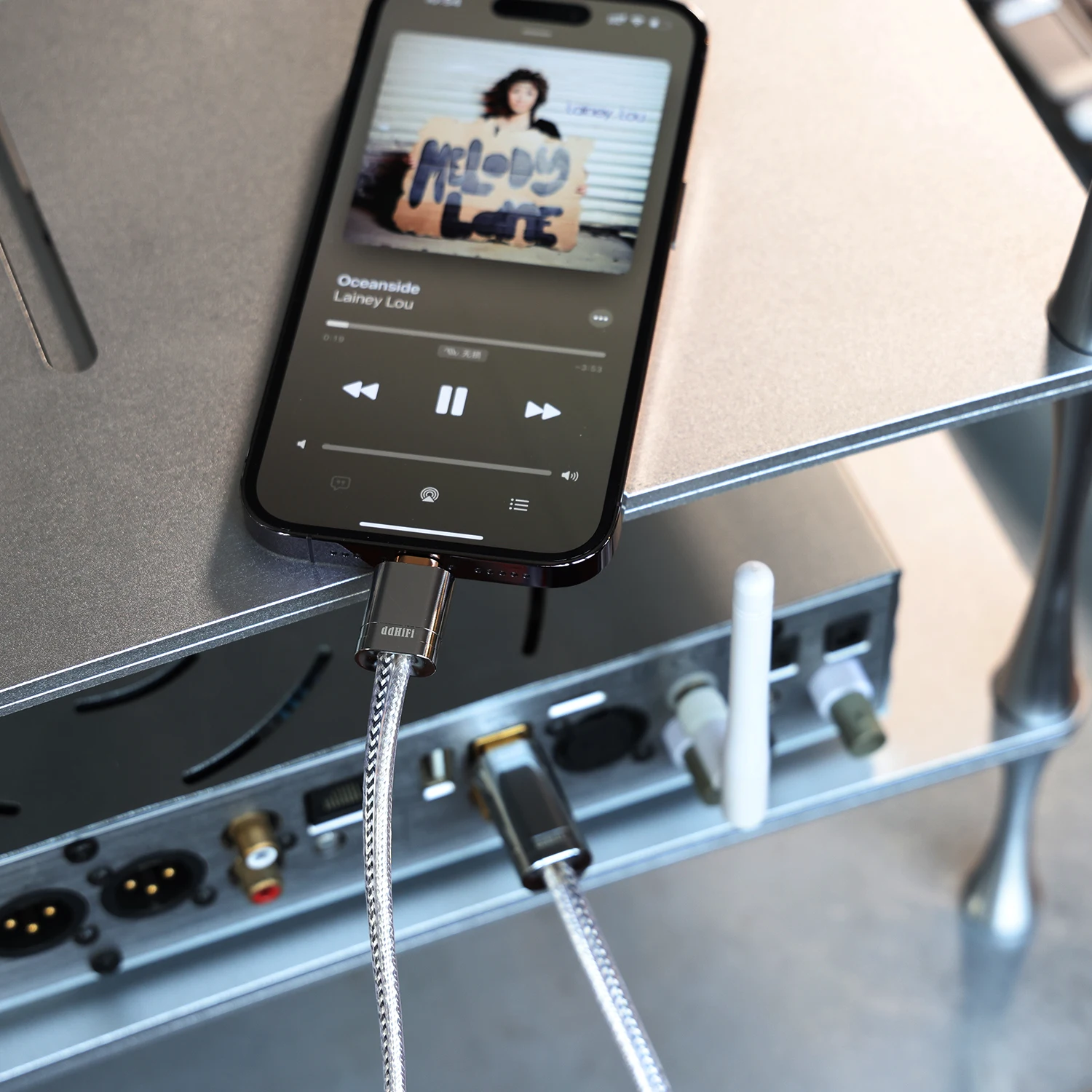 DD ddHiFi TC09BL (ضوء نينغ إلى USB-B) HiFi السمعية كابل مع هيكل محمية مزدوجة/تحسين جودة الصوت ملحوظ