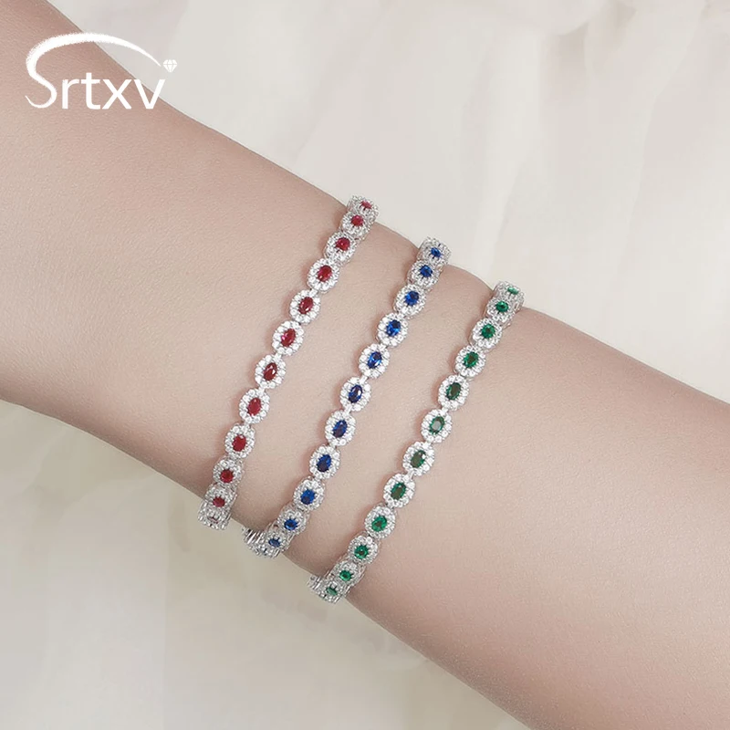 

100% стерлингового серебра S925, белое золото 18 карат, теннисный браслет с цветком для женщин, свадьба, день рождения, вечеринка, ручная цепочка, подарки, ювелирные изделия