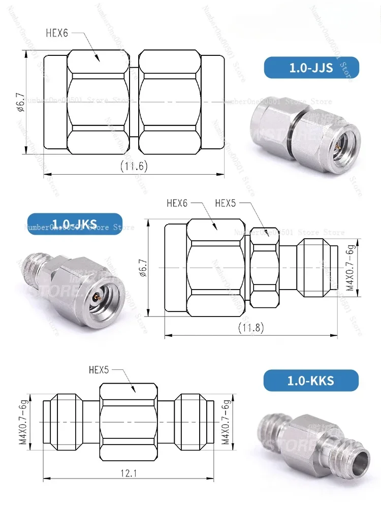 1.0Mm Precision Adapter/1.0-JJS/1.0-JKS/1.0-KKS/110GHz