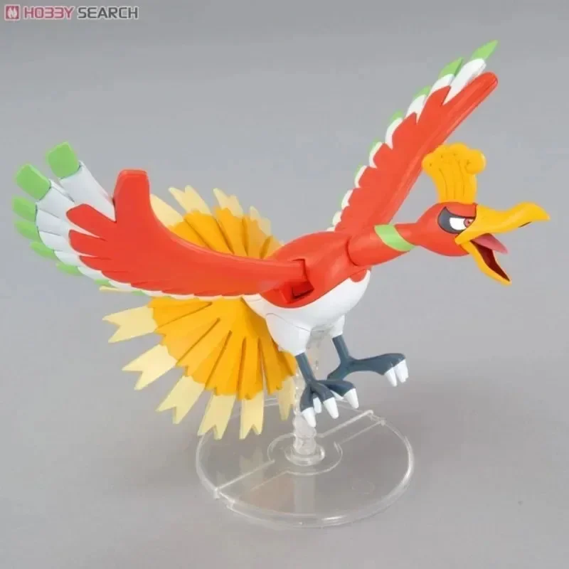 Anime Original Bandai Pokemon Figures Ho Oh Pokepla Pocket Monsters Assembly Action Figures Collectible Ornaments Figure Model