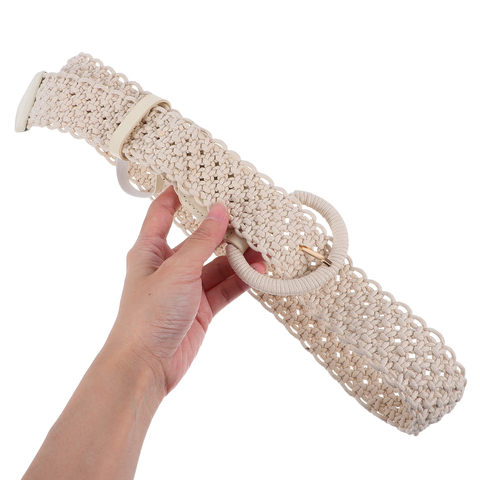 

Bohemian Belt Ethnic Style Adjustable Length Women Dress Waist Belts Vintage Macrame Braided Ladies Accessories