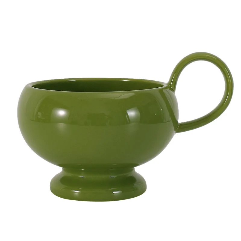 

French retro household milk cup, ceramic water cup, coffee cup