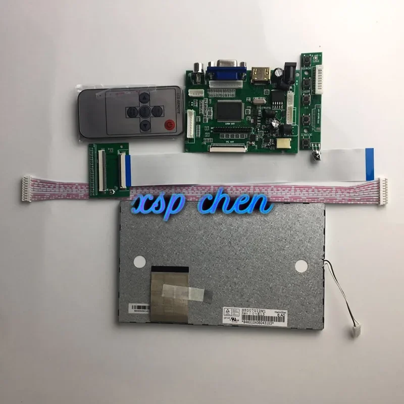 Free Shipping 7inch 60pin VGA + 2AV + HDMI universal TTL display LCD controller HDMI monitor driver board HSD070IDW1 E11 E13 E15