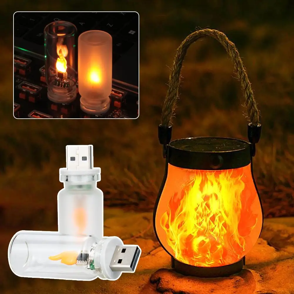 Retro USB LED filamento luce notturna decorazione protezione per gli occhi illuminazione campeggio mini festa vacanze lampada atmosfera
