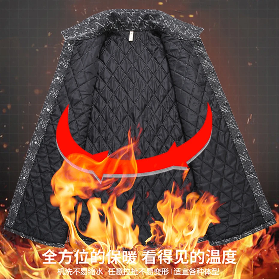 Winter Thick Jacket Men Vintage Cargo Jacket 10XL 11XL Plus Size Coat Male Fashion Casual Thick Outerwear Big Size 10XL 11XL