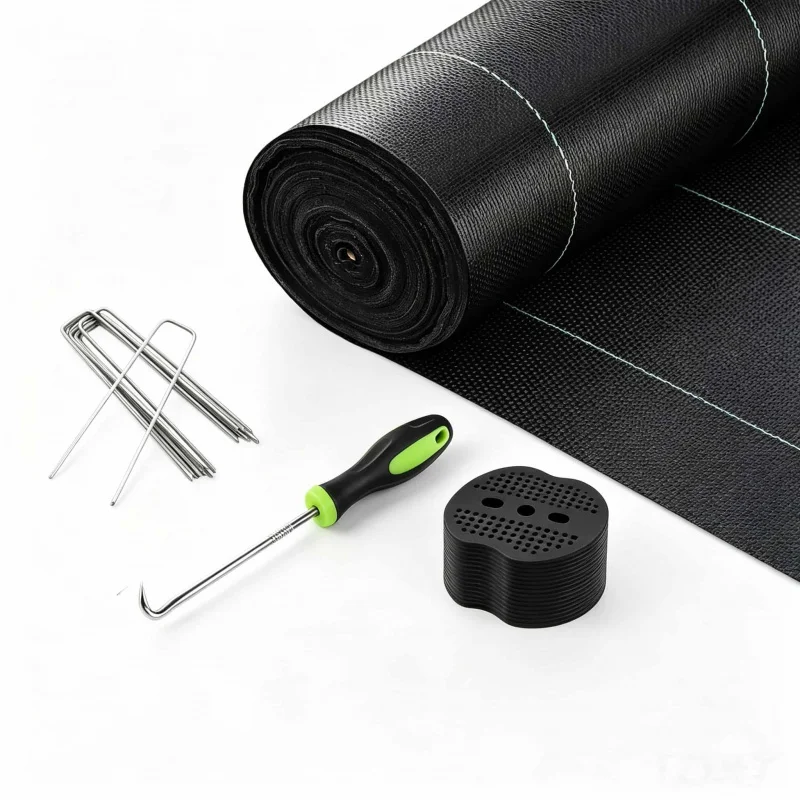 Breathable Weeding Cloth with Ground Pegs And Thickened Durable Padding for Orchard And Vegetable Field Planting Moisture-Rich