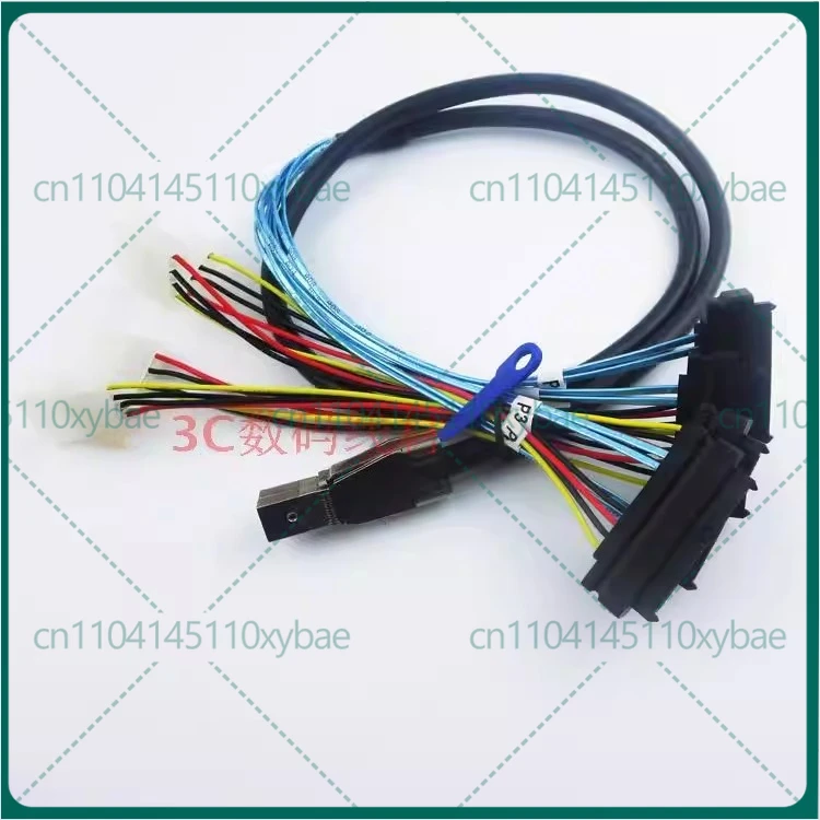New For Mini sas High Density SFF8644 pair 4SAS SFF8482 external HD SAS hard drive cable