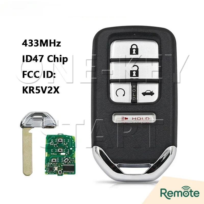 FCC: KR5V2X ID47 Chip 433MHz Proximity-Autoschlüssel für Honda City CRV HRV Civic Odyssey Clarity Jazz Pilot XRV Venzel EX-L – Detail 14
