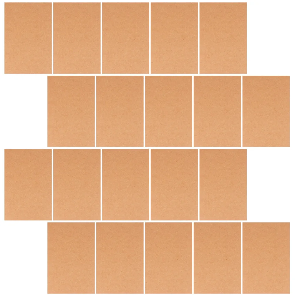 200 قطعة من ورق الكرافت بطاقات بريدية فارغة يمكنك صنعها بنفسك بطاقات ملاحظات للكتابة والرسائل ورسم بطاقات تهنئة فارغة ذاتية الصنع #3