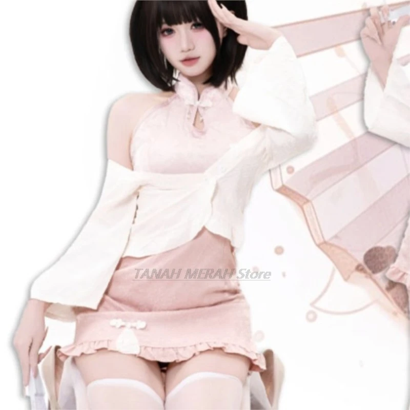 

disfraz New Chinese Sle Sexy National Trend Qipao Dr Waist Cinching Skirt Skinny fille コスプレ