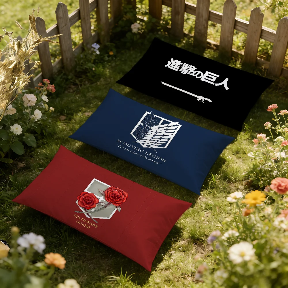 A-attack on anime T-titan cushion cover Rectangle Pillow Cover Home Sofa living Room Dorm bedside hogar Pillowcase party gift