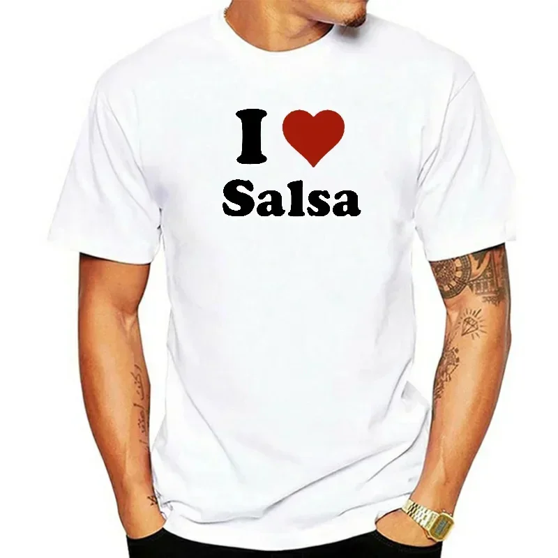 I love salsa Happy Birthday Print Graphic Fashion crewneck Harajuku Casual trend Summer unisex short-sleeved T-shirts