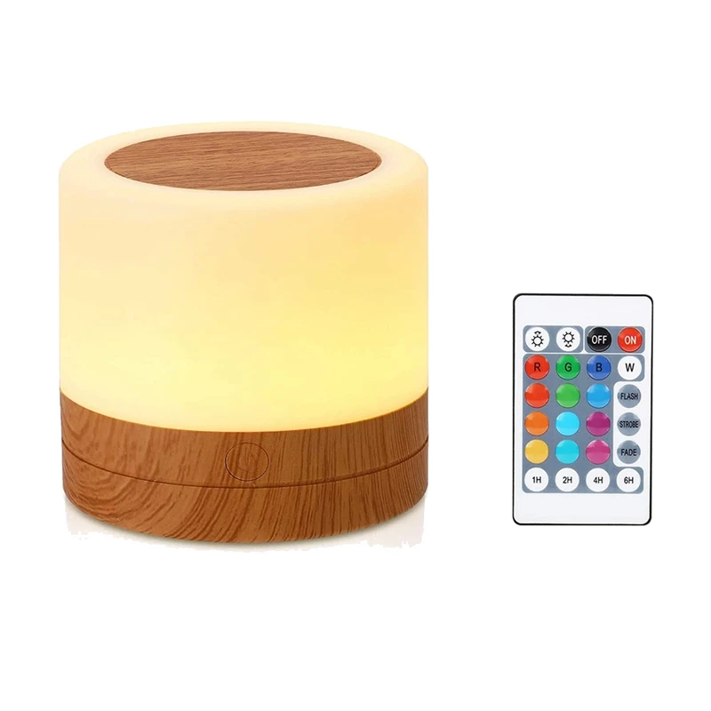 

LED Night Light, Mini Bedside Table Lamp For Baby Kids Room Bedroom Outdoor, Dimmable Eye Caring Lamp