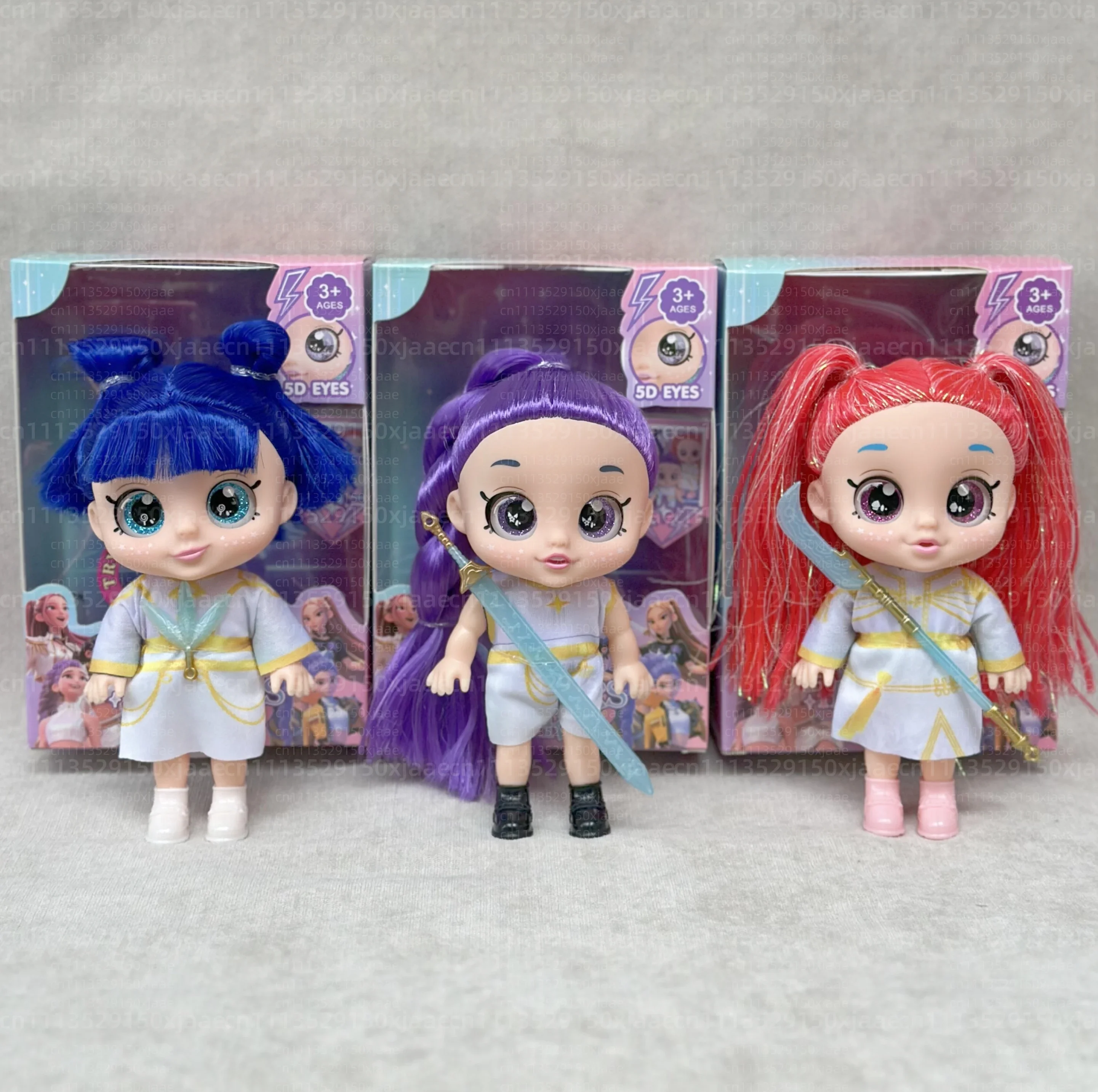 Anime-Mädchen Lumi Mila Zoi Hexenjägerin Figur Mädchenpuppen 7 Zoll 5D Glitzer-Augen Vinyl-Spielzeug mit Musik Bewegliche Gelenke Niedliches Geschenk – Detail 5