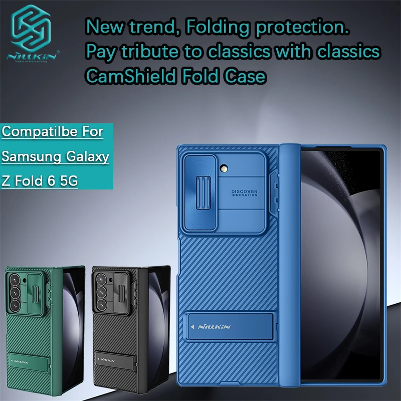 

Складной чехол Nillkin Camshield для Samsung Galaxy Z Fold 6, Жесткий Чехол, защитный чехол, чехол для телефона из ТПУ + поликарбоната