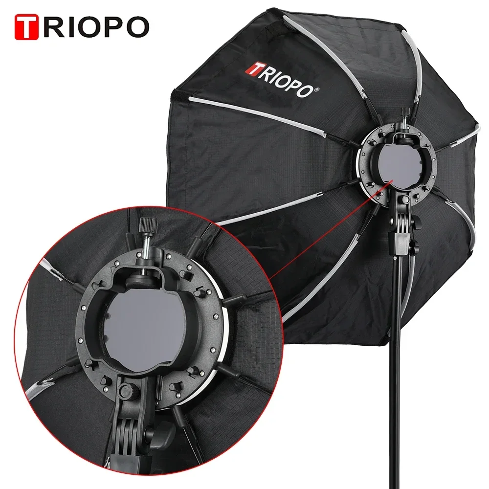 

TRIOPO Newest KX 65CM Softbox Octagon Umbrella Light Box For Godox AD200 V1 Speedlite Flash Light Photography Studio Accessories