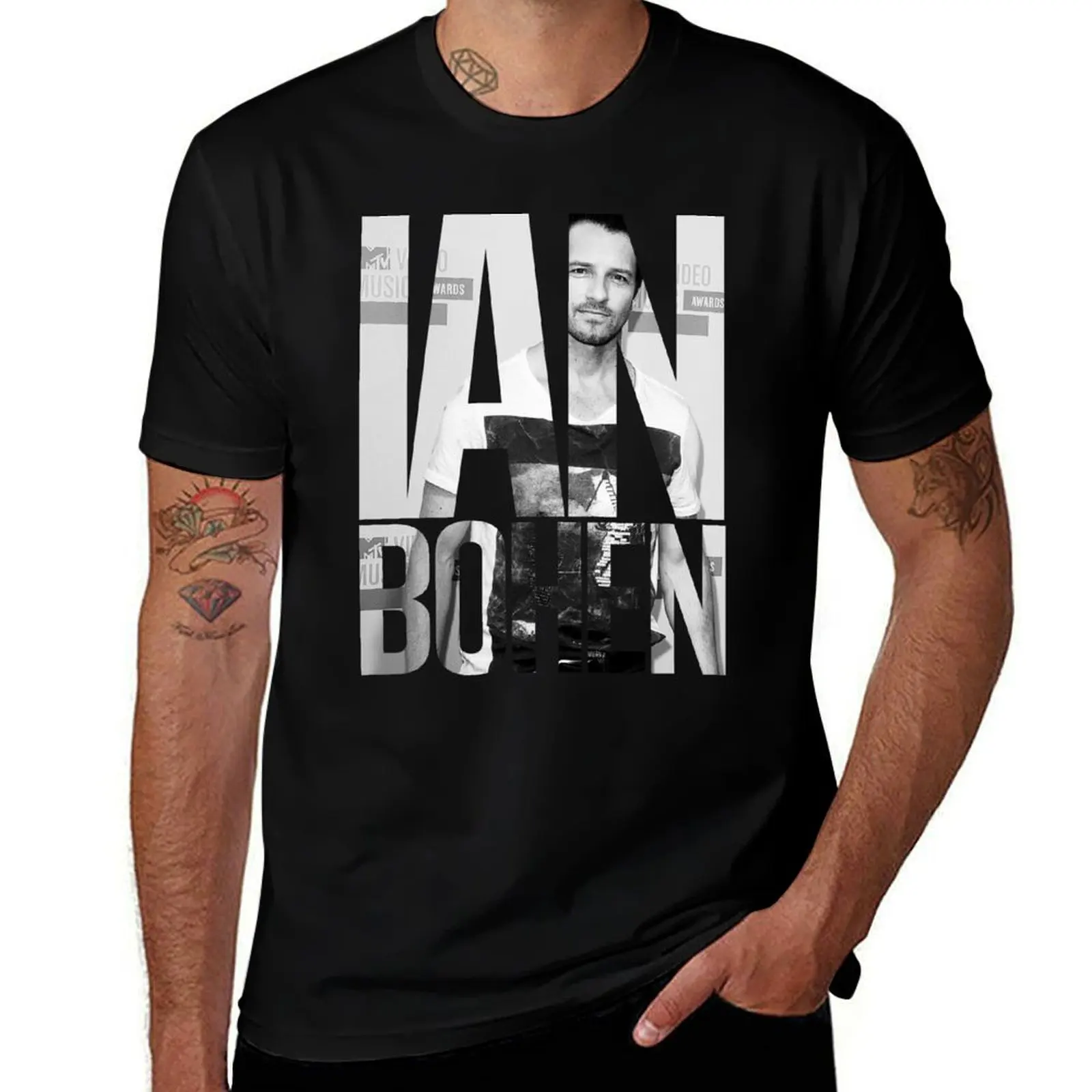 Ian Bohen T-Shirt Big and Tall Gym T-Shirt