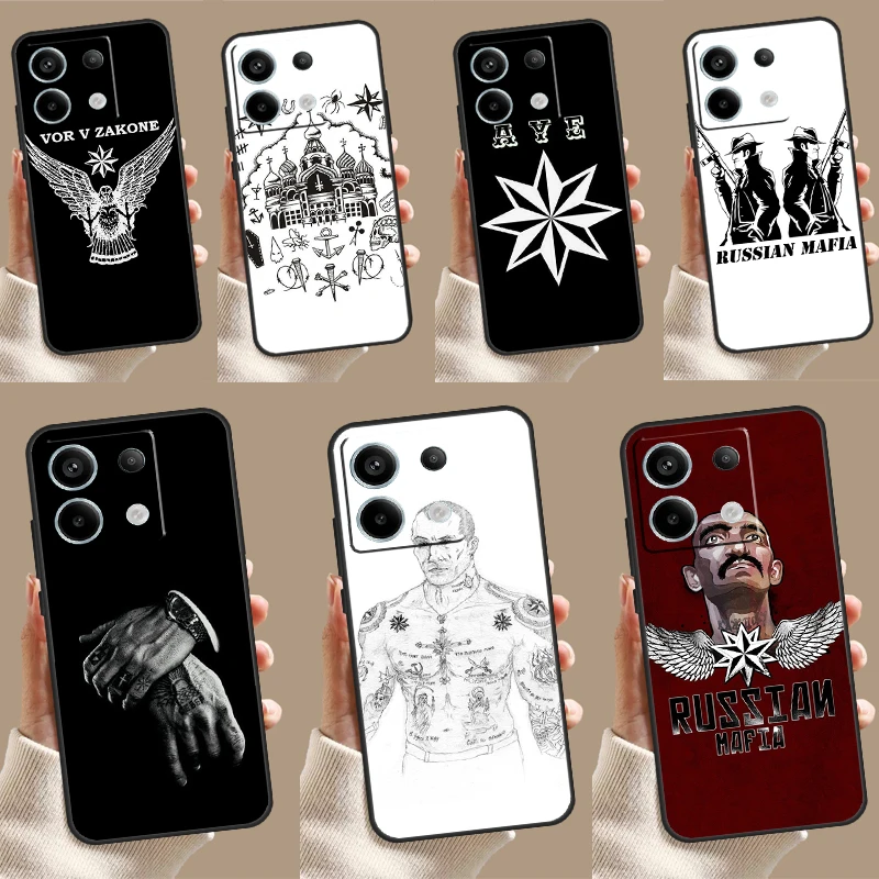 Russian Mafia Phone Case For Xiaomi Redmi Note 13 Pro 12 10 9 8 11 Pro 12S 11S 10S 9S 10A 9C 10C 12C 13C