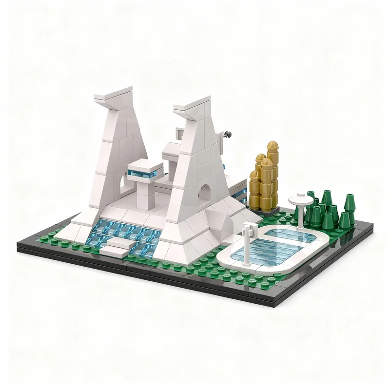 

261PCS MOC Architecture Mazinger Z Photoatomic Energy Research Institute Model Custom Brickss DIY Assembly Display Decor Gift