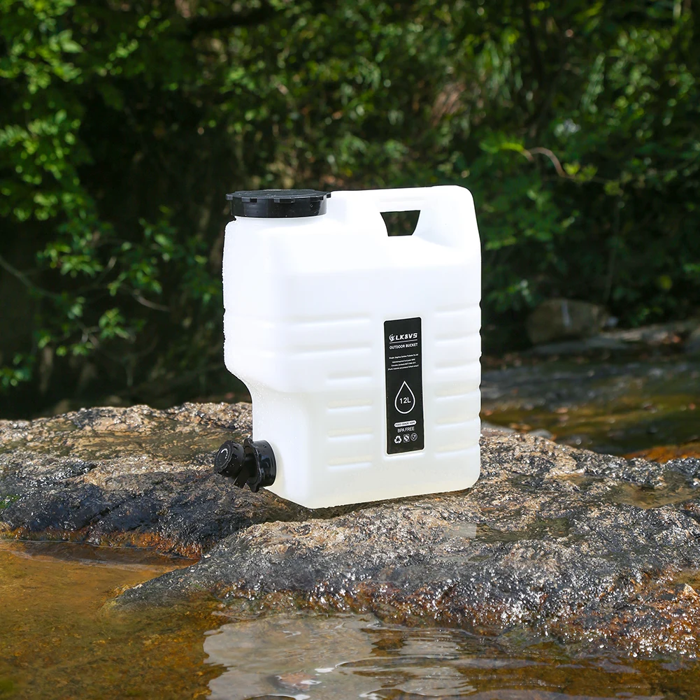 Conteneur de stockage d'eau de 12l avec le support de distributeur d'eau de robinet cruche de récipient d'eau de grande capacité pour le Camping de voiture de véhicule