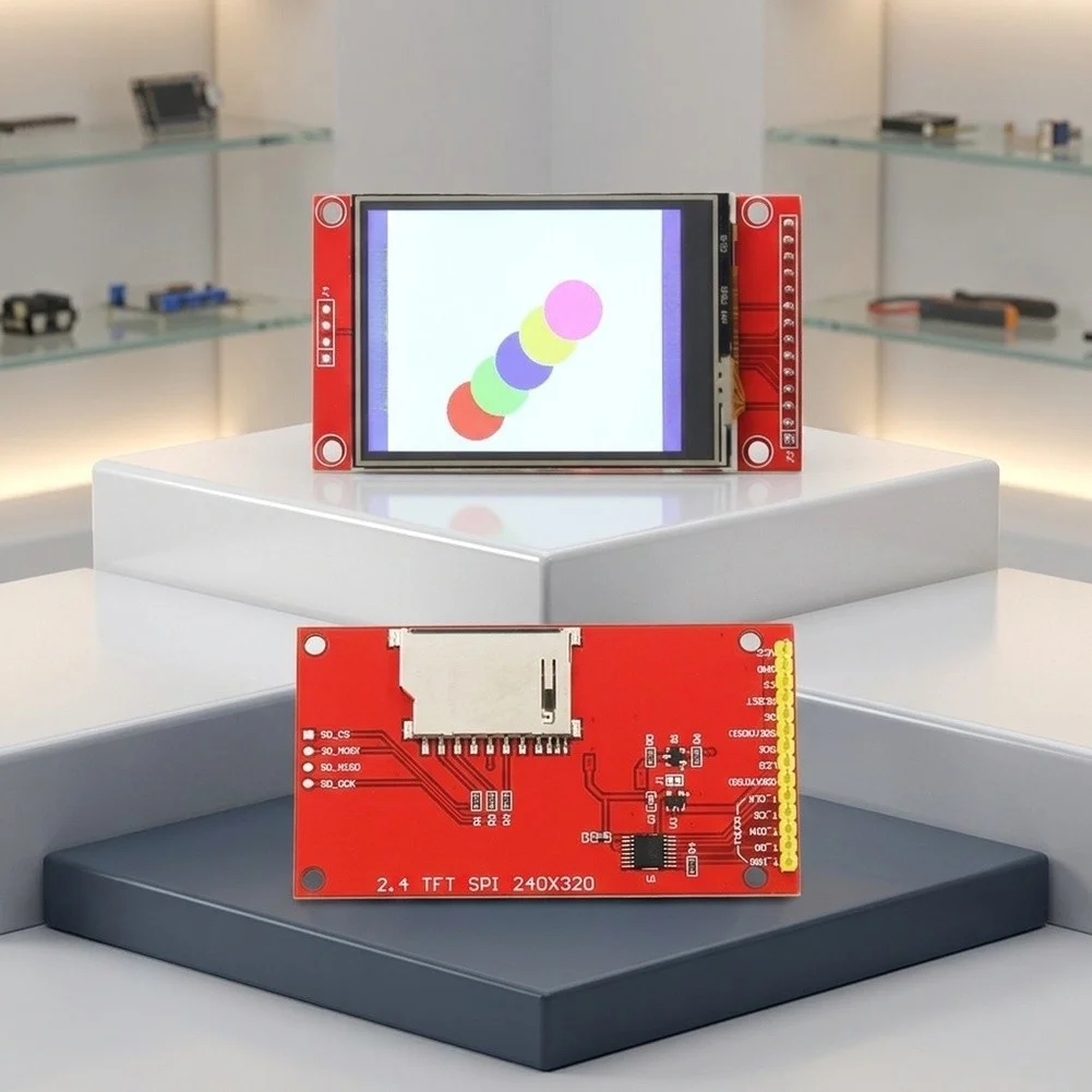 2.4 Inch For SPI Interface LCD 240x320 TFT Display with Resistive Touch Screen and For SD Card Slot for DIY Electronics