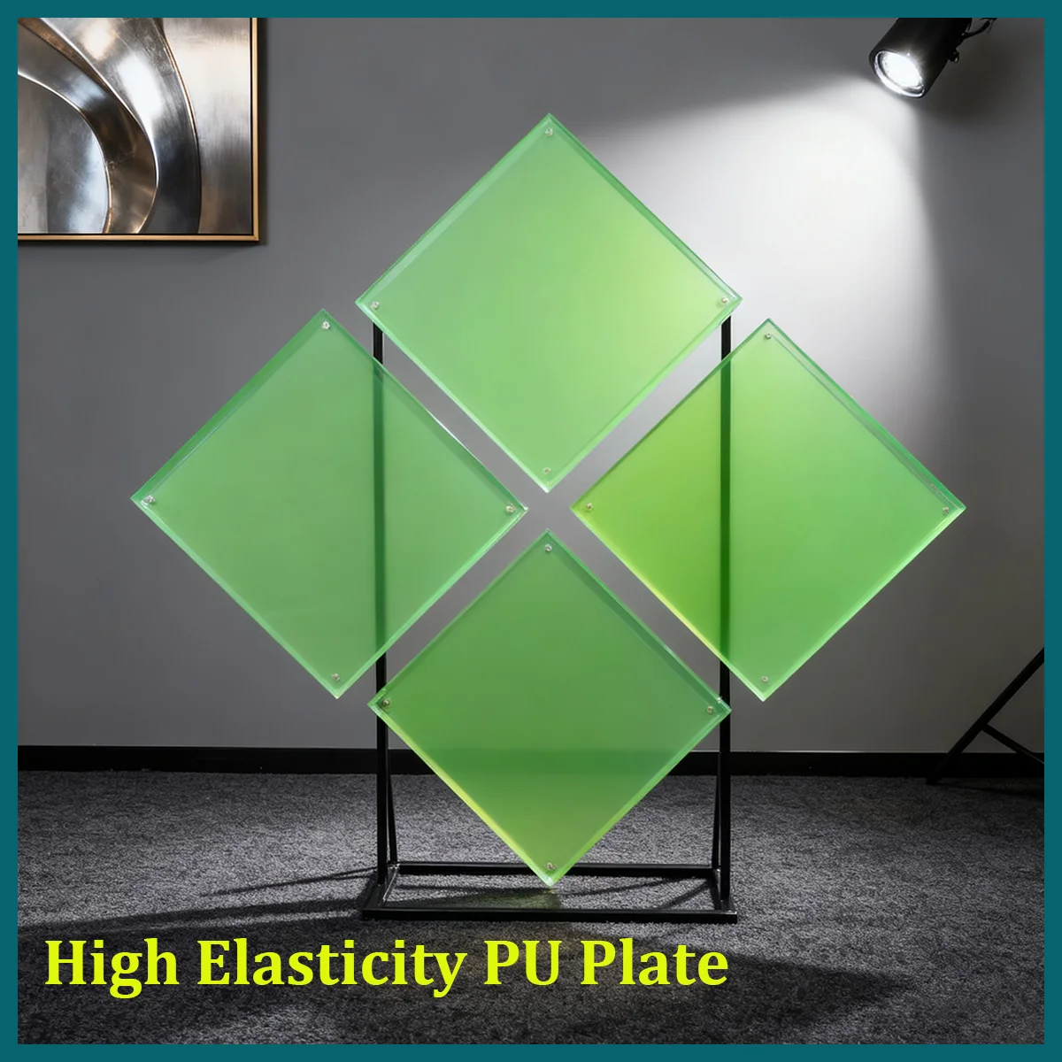 Plat/Lembaran Poliuretan (PU) Elastisitas Tinggi |   Pelindung Meja Kerja DIY, Matras Peredam Guncangan, THK1-20mm, L/W 100-300mm