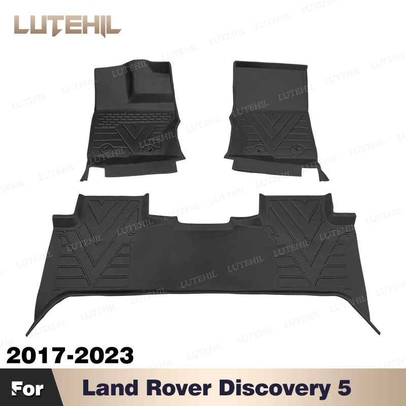 For Land Rover Discovery 5 2017-2023 2022 2021 2020 2019 2018 All-Weather TPE Floor Mat Custom Carpet Auto Interior Accessories