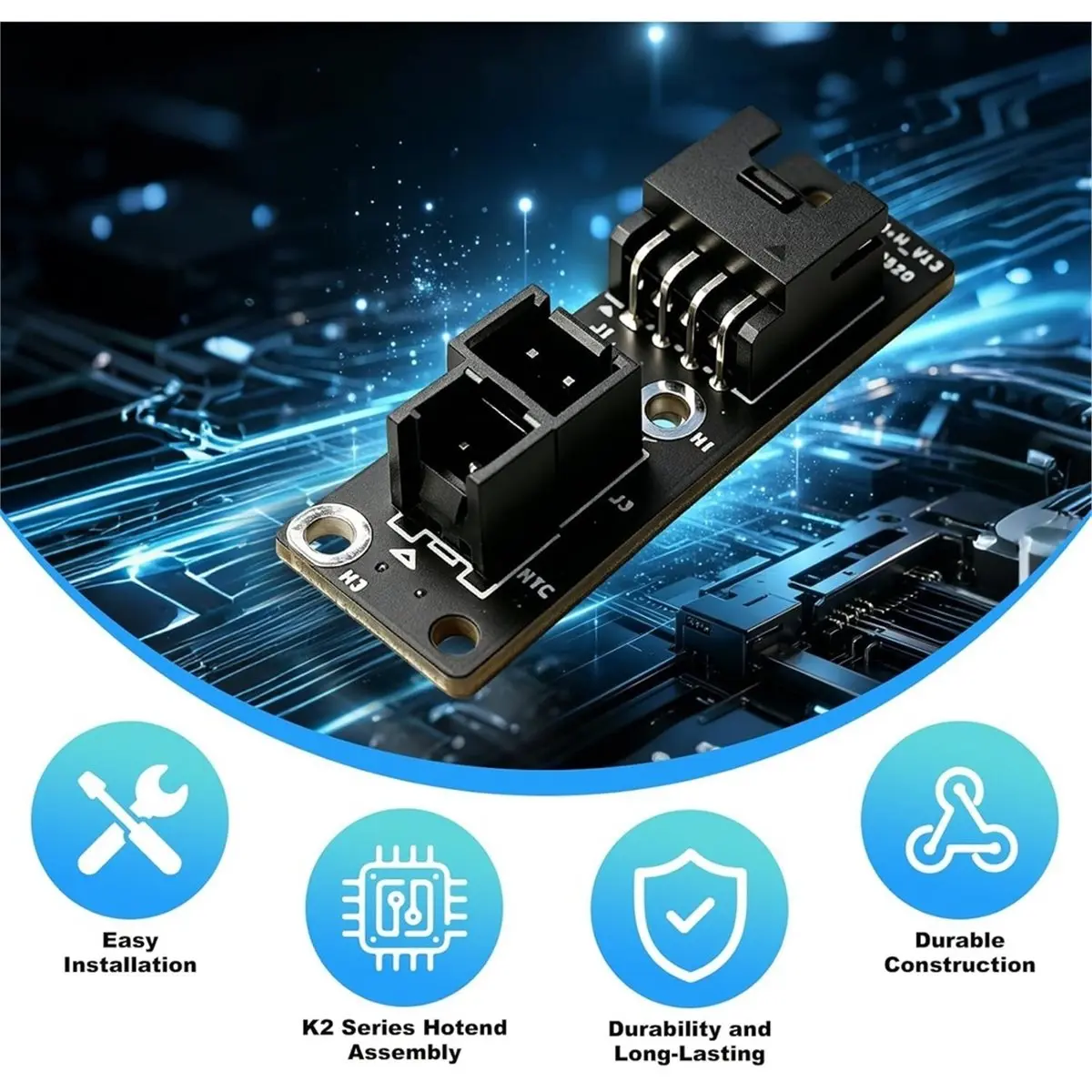 Hotend Adapter Board for K2//K2 Plus Hot End Adapter Board for /K2/K2 Plus 3D Printer Part