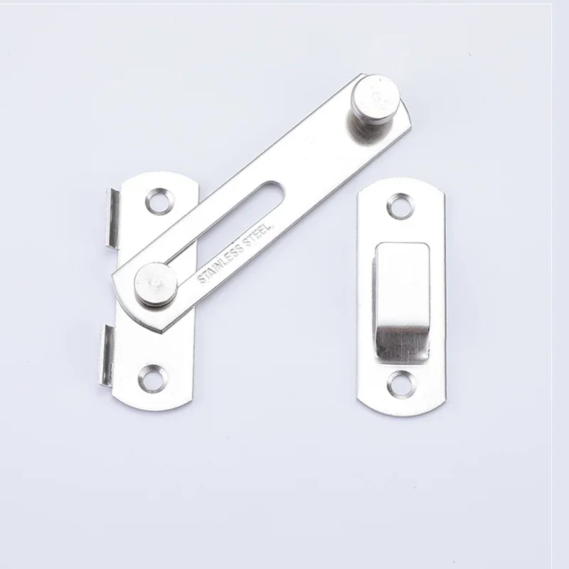 1Pcs Furniture Fittings Metal Gate Buckle Screws Padlock Clasp Window Catch Lock Hasp Cabinet Catches Door Bolt image 4