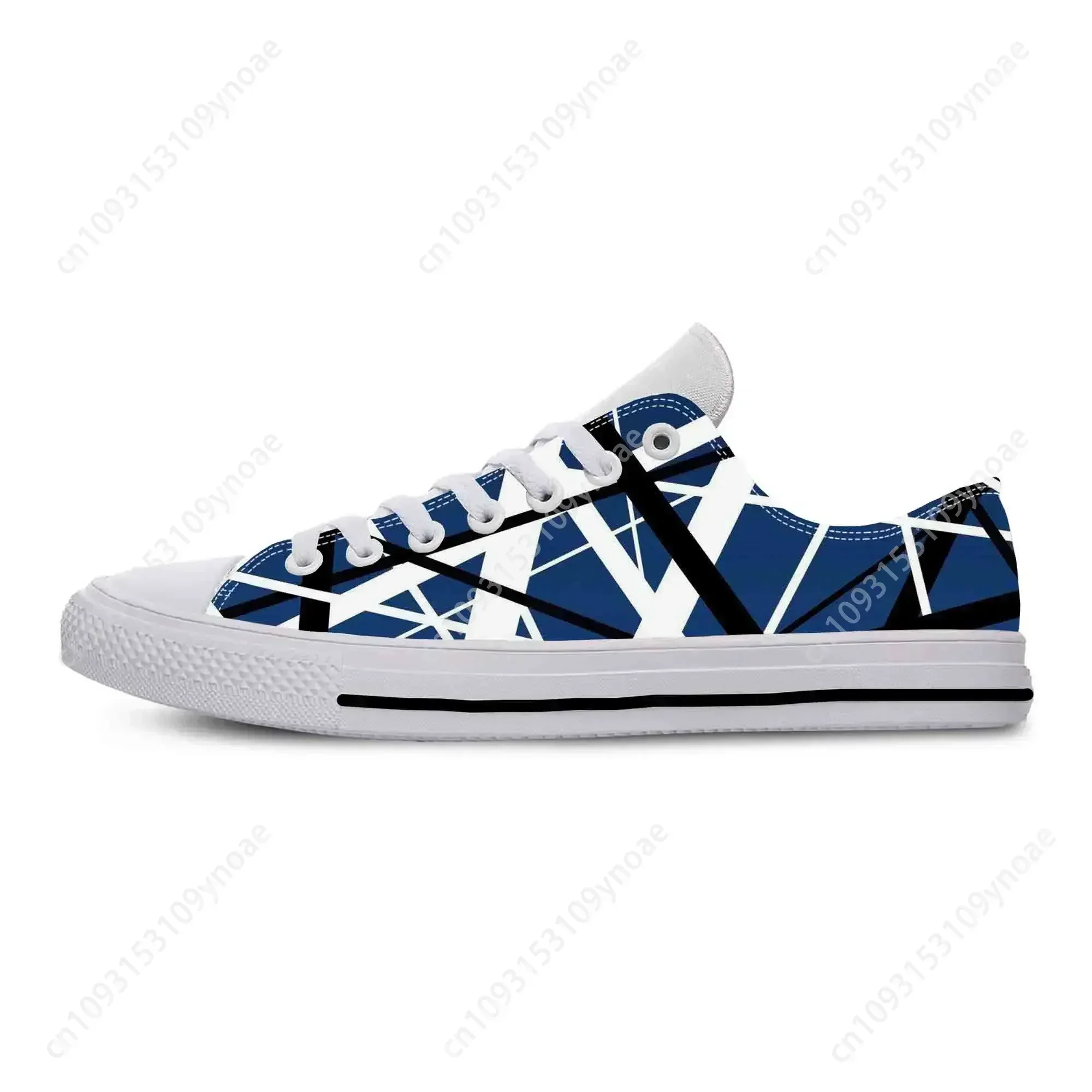 Hot EVH 5150 Stripe Guitar Heavy Metal Rock Music Board Shoes Lightweight Men Women Sneakers Breathable Low Top Casual Shoes 4