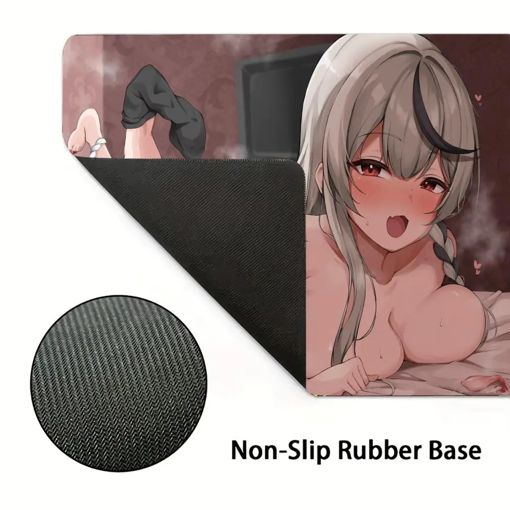 Mouse pad kawaii, material para jogos, mesa, sexy, menina, fofo, mousepad, tapete de mesa, computador, acessório de pc, 900x400