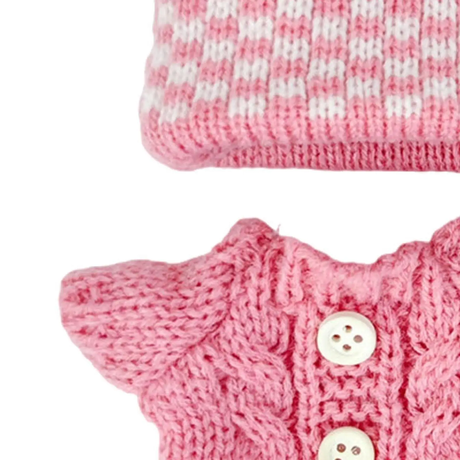 Mini Dolls Clothes Soft Clothing Dress Toys Fashion Decor Costume Sweater and Headwear DIY Supplies Cosplay Gifts Birthday