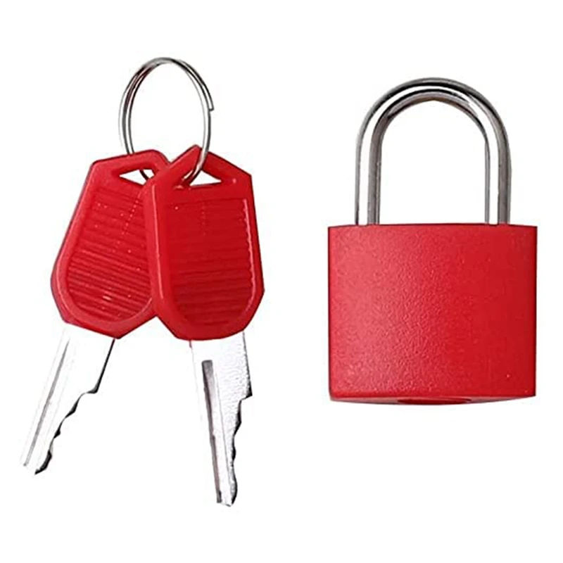 16 Pcs Suitcase Lock With Keys Small Locks Colored Padlock Luggage Lock Backpack Lock, Filing Cabinets For Laptop Bag