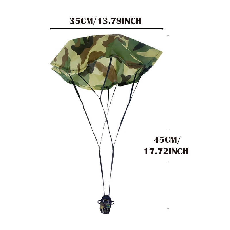 Spadochron zabawka żołnierz armii broń pistolety plecak z siatki akcesoria wojskowe figurka zabawka dla chłopca dzieci prezent na boże narodzenie