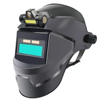 Máscara facial de soldadura con oscurecimiento automático, ajuste automático de luz Variable, máscaras de soldadura de visión grande para soldadura por arco, corte y molienda