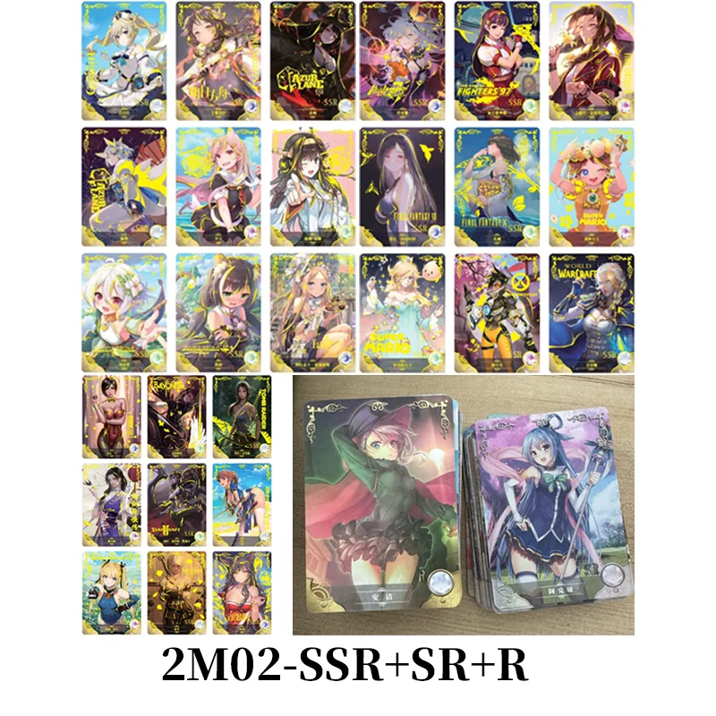 Pequena sapo deusa história 2m01-2m08 ssr sr r conjunto de cartas personagens anime cc kamado nezuko coleção cartões presentes de aniversário brinquedos