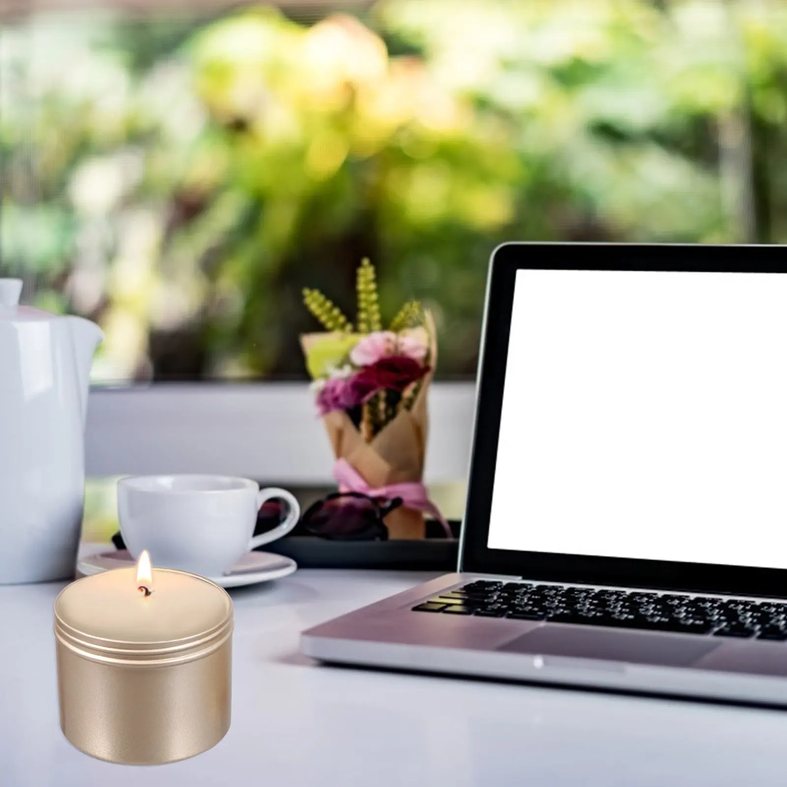 

5Pcs 100Ml Tea Tins Reusable Compact Containers for DIY Art Crafts Beads Buttons Organization Tin Box Tins