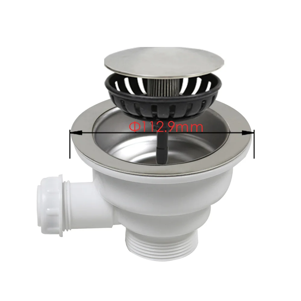 Talea Gootsteen Zeef 114Mm Pop Up Zeef SUS304 Rvs Drainage Afval Kit XK258