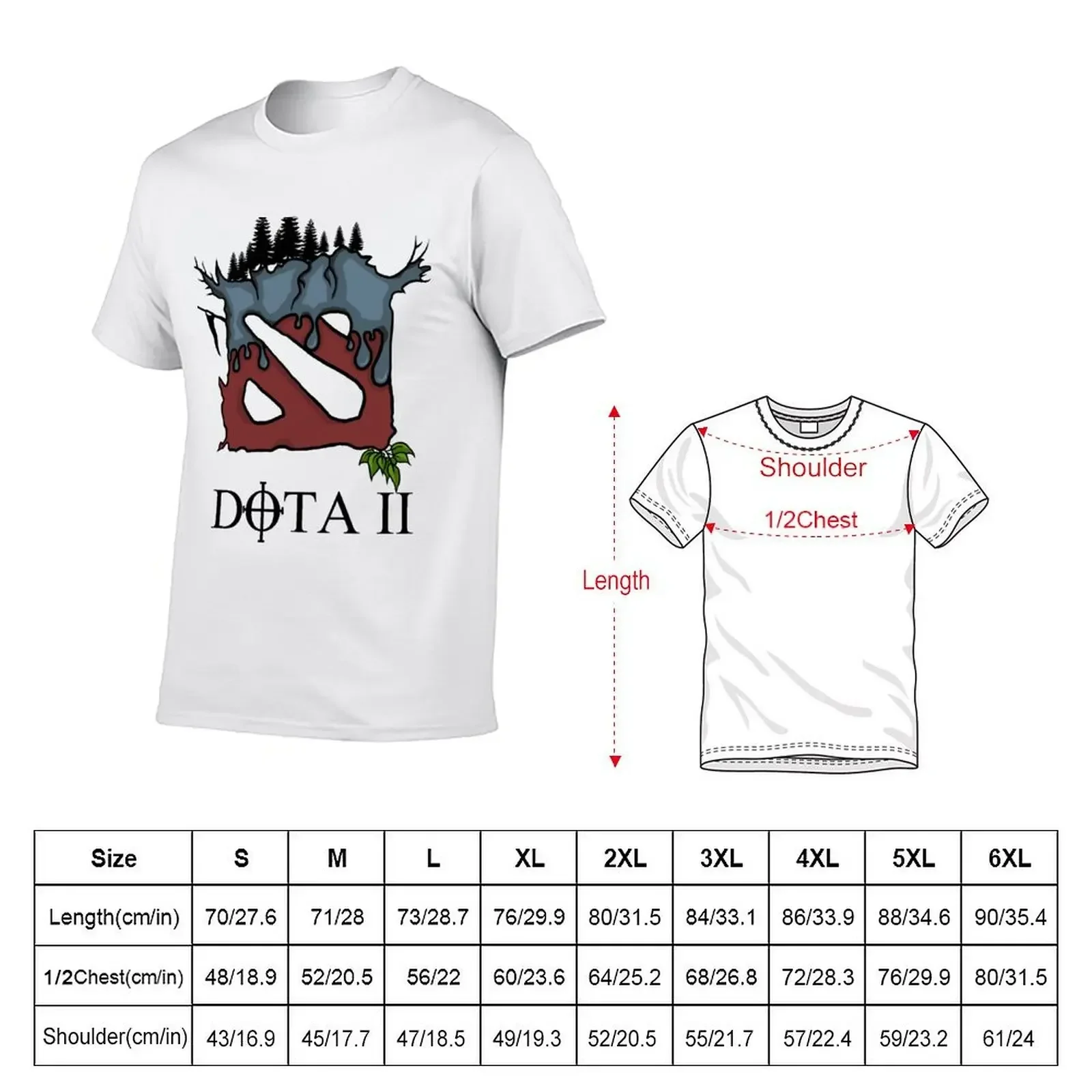 Dota 2 T-Shirt graphic t shirt vintage oversizeds black t shirts for men