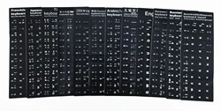 Computer Keyboard Keycap Sticker Spanish Italian Turkish Hebrew Thai Korean German Arabic French Portuguese US Russian Japanese