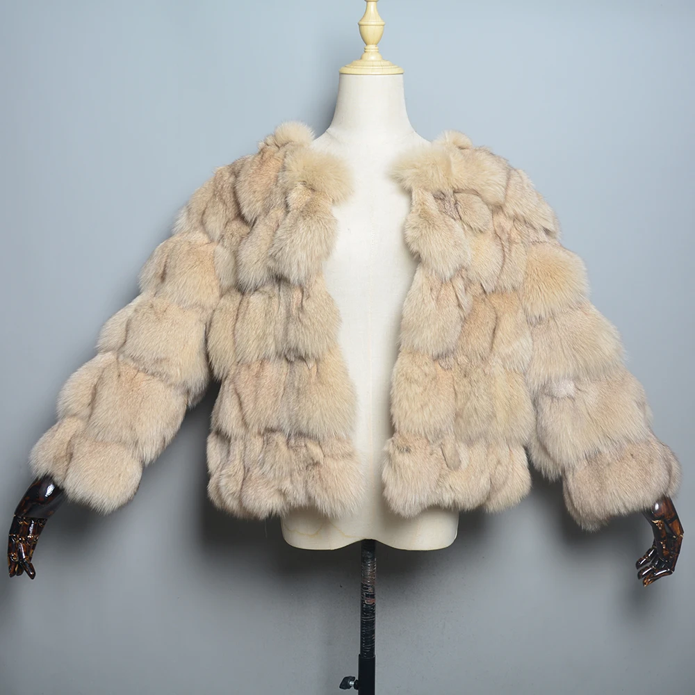 New Style 2024 Real Fur Coat 100% Natural Fur Jacket Female Winter Warm Leather Fox Fur Coat High Quality Fur Vest