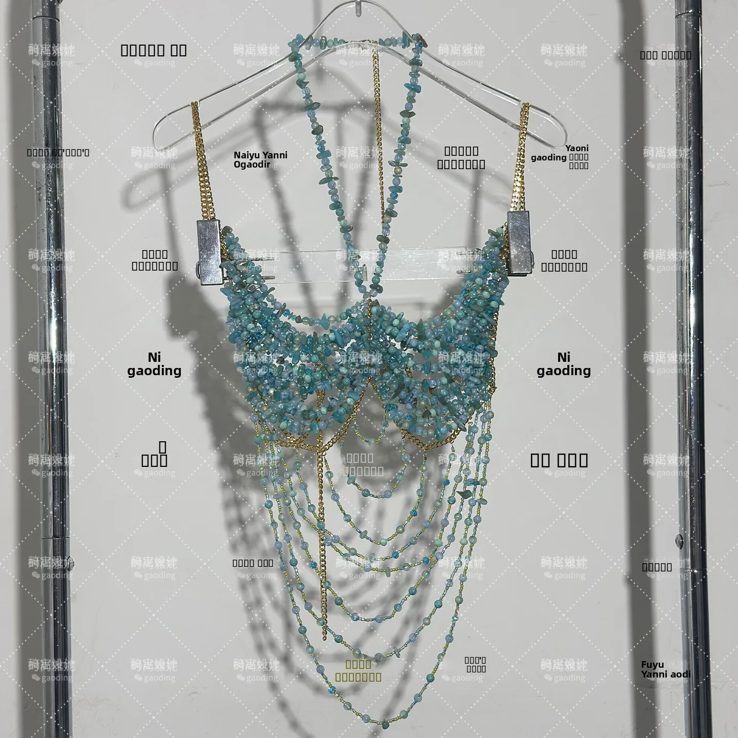 Faionable الاكريليك مطرز بال الصدرية مثير فتاة العصرية المحاصيل الأعلى ort طول ملابس خارجية للنساء ort الوصف