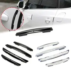 4Pcs Universal Car Door Anti-collision Stickers Decorative Protective Car Door Edge Guards Anti-Impact Transparent