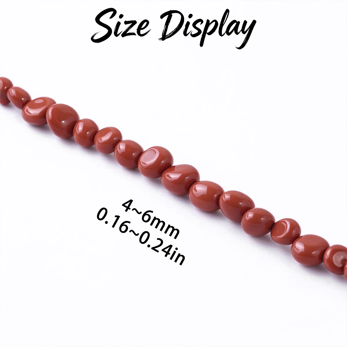 4-6mm 25pcs Stones Assorted Shapes and Styles of Beads Spacer Loose Beads For Jewelry Bracelets Necklace Making DIY Accessories
