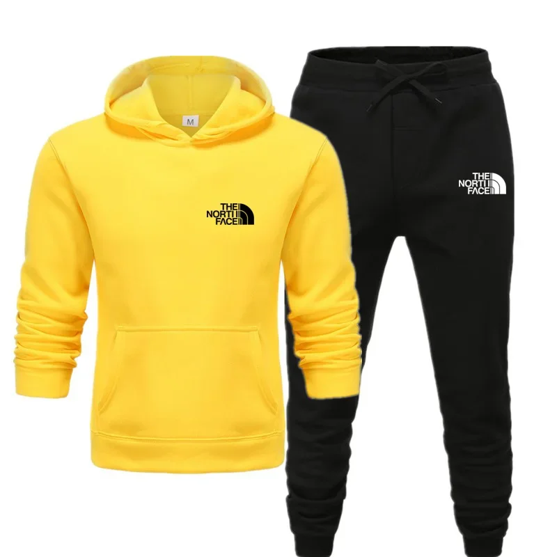 2024 Autumn New print Men's Women Fashion Casual Tracksuits Outdoor Fitness Jogging Hooded Sets Sports Luxury Hoodie+Pants Suit image 6