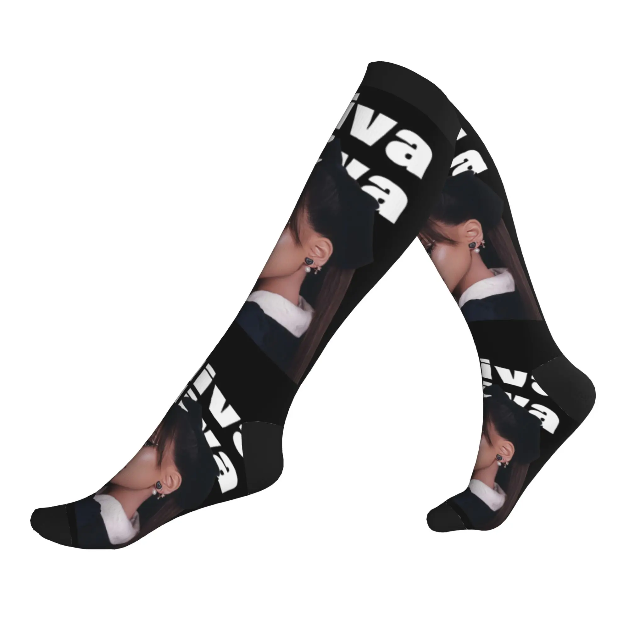 Novelty Printed Ayliva Singer Socks for Men Women Stretch Summer Autumn Winter  Sports Compression Socks