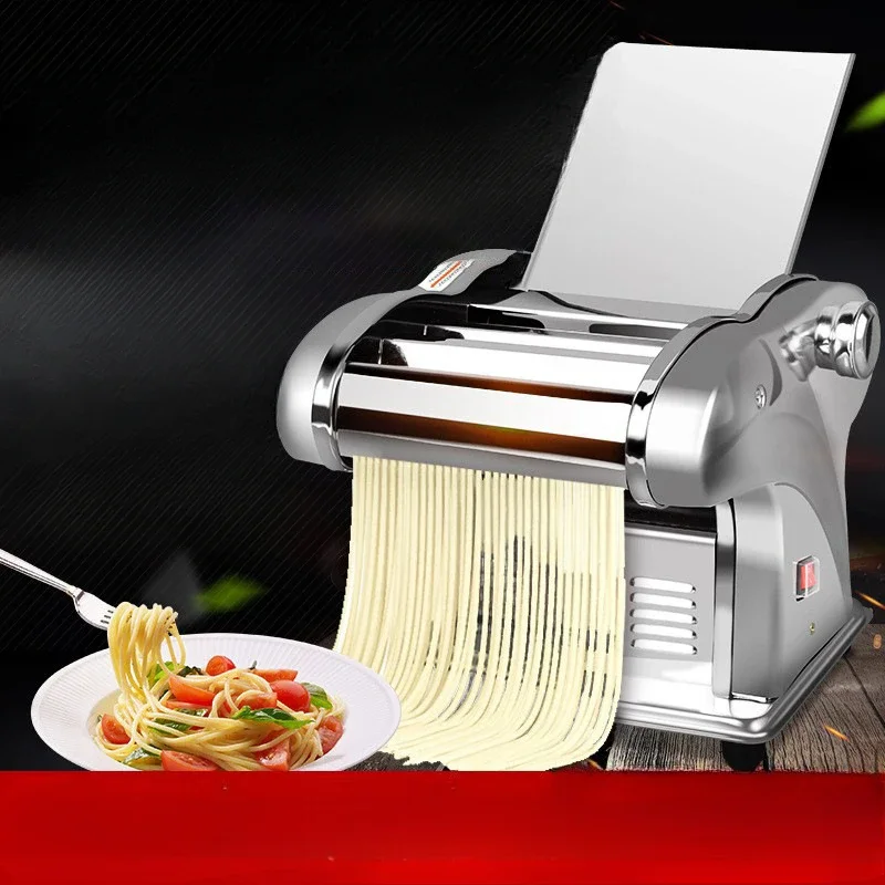 220V Small Household Noodle Machine Fully Automatic Stainless Steel Noodle Press Dumpling Skin Making Machine