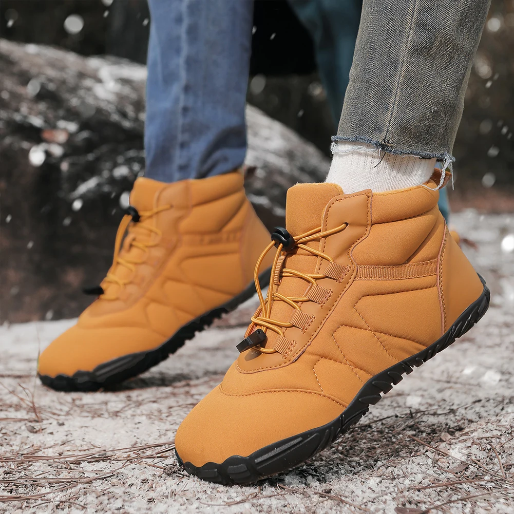 

Winter Snow Boots Lightweight Barefoot Shoes Waterproof Minimalist Barefoot Trainers Trail Running Shoes for Outdoor Sports