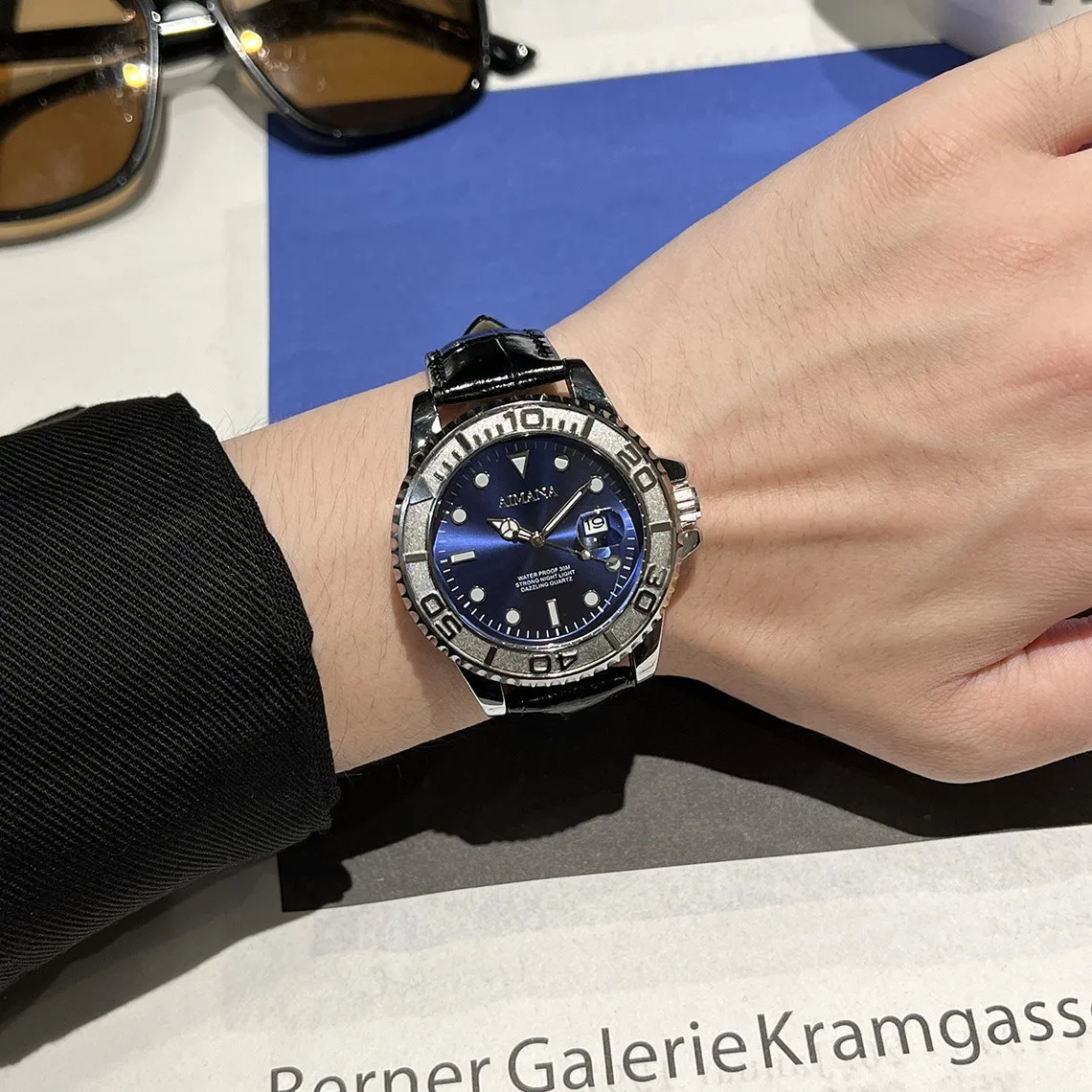 ساعة رجالية رائجة البيع لعام 2025 ساعات رياضية للرجال من أفضل العلامات التجارية الفاخرة العسكرية ساعة كوارتز من الفولاذ بالكامل للرجال Relogio Masculino #3