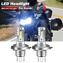2PCS Canbus For SUZUKI Vstrom 1000 2002-2009 Motorcycle H4 HB3 LED Headlight Bulbs Conversion Kit High Low beam 6000K 4800lm